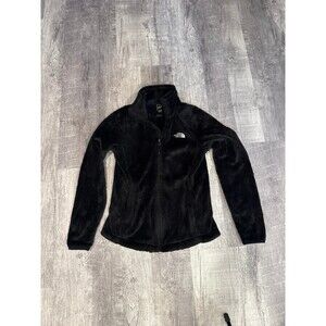 North Face Woman’s XS‎ Black Zip Up Fleece Jacket Teen, Girls